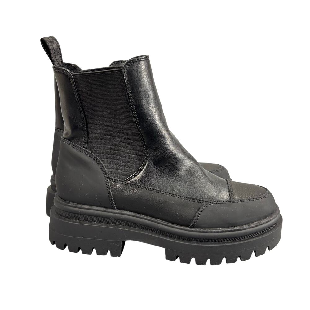 Rocket Dog Women’s Size 6 Black Chunky Chelsea Boots Platform Lug Sole Y2K